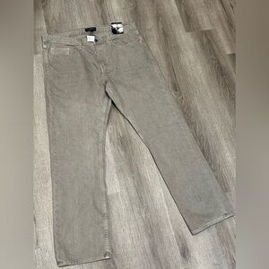 NWT Banana Republic Slim Fit 36W 32L Brown Structured Cotton Khaki Jeans Chinos